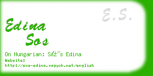 edina sos business card